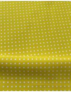 POLKA DOT FABRIC YELLOW