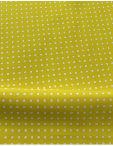 POLKA DOT FABRIC YELLOW
