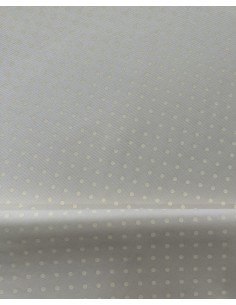 POLKA DOT FABRIC OFF WHITE