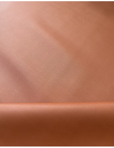 SYNTHETIC LEATHER SAFFIANO TAN BROWN
