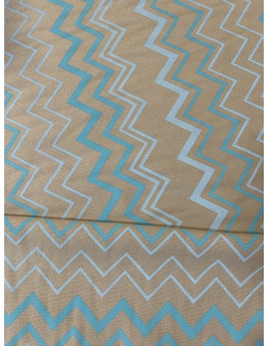 ZIG ZAG FABRIC BLUE