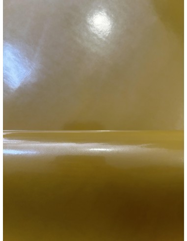 SHINY SYNTHETIC LEATHER DARK YELLOW