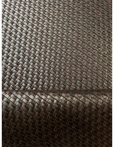 RAFFIA KNITTED BROWN