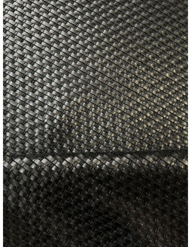 RAFFIA KNITTED BLACK