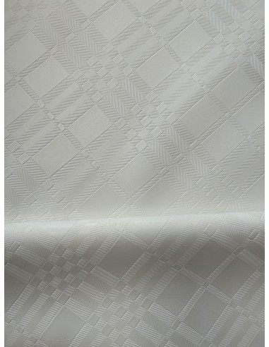 UPHOLSTERY SYNTHETIC LEATHER CUBE WHITE