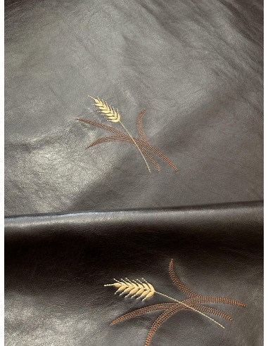 UPHOLSTERY SYNTHETIC LEATHER BROWN