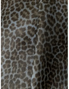 SYNTHETIC LEATHER LEOPARD BLUE