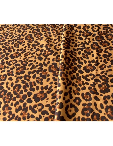 SYNTHETIC LEATHER SUEDE LEOPARD TAN...