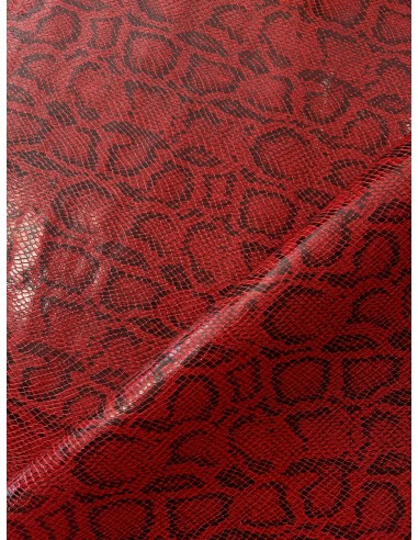 SNAKE SYNTHETIC LEATHER RED