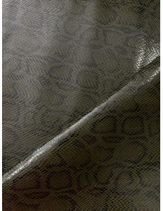SNAKE SYNTHETIC LEATHER OLIVE
