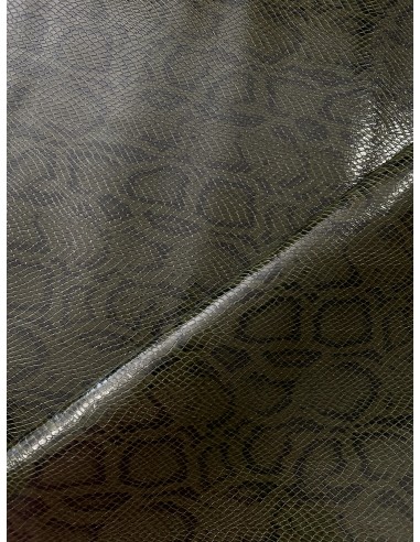 SNAKE SYNTHETIC LEATHER OLIVE