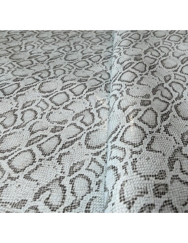 SNAKE SYNTHETIC LEATHER LIGHT BLUE