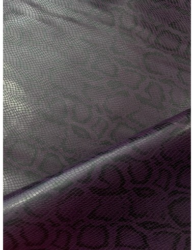 SNAKE SYNTHETIC LEATHER PURPLE