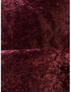 VELVET FABRIC BORDEAUX
