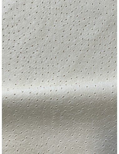 SYNTHETIC LEATHER STRUZZO WHITE