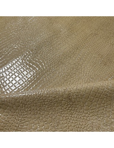 ΔΕΡΜΑΤΙΝΗ CROCO GUESS ΓΥΑΛΙΣΤΕΡΗ ΜΠΕΖ