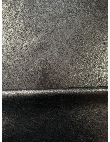 METALLIC SYNTHETIC LEATHER SOFT STEEL
