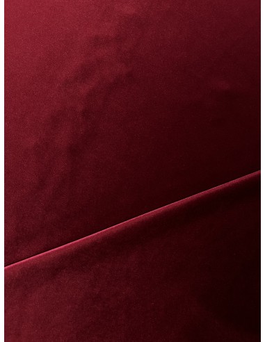 VELVET FABRIC BORDEAUX