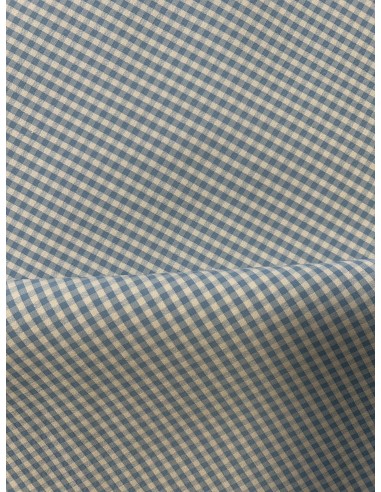 PETITE PLAID FABRIC LIGHT BLUE