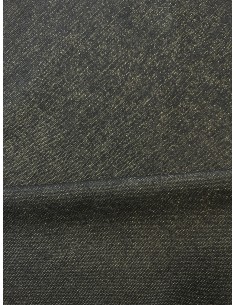 LINEN FABRIC WITH GOLD GLITTER