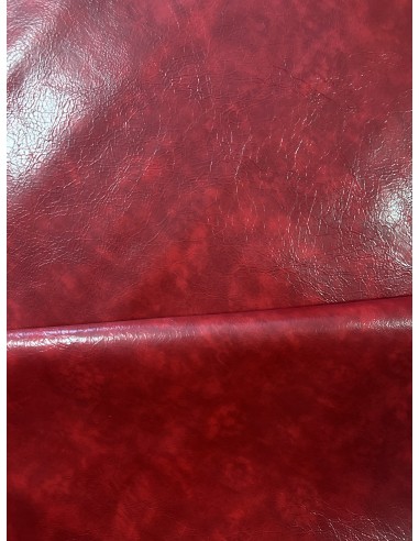 SHINY SYNTHETIC LEATHER CRACK RED