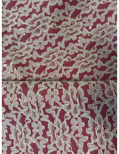 SHINY SYNTHETIC LEATHER WITH FLOWERS...