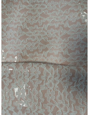 SHINY SYNTHETIC LEATHER WITH FLOWERS...